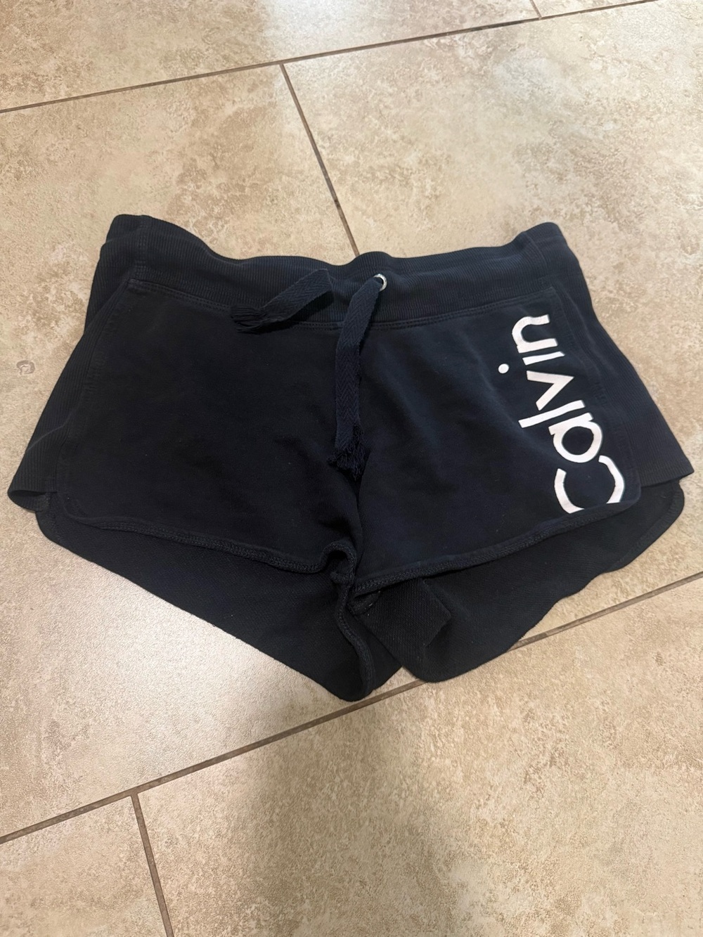 Calvin Klein Black Logo Lounge Athletic Shorts